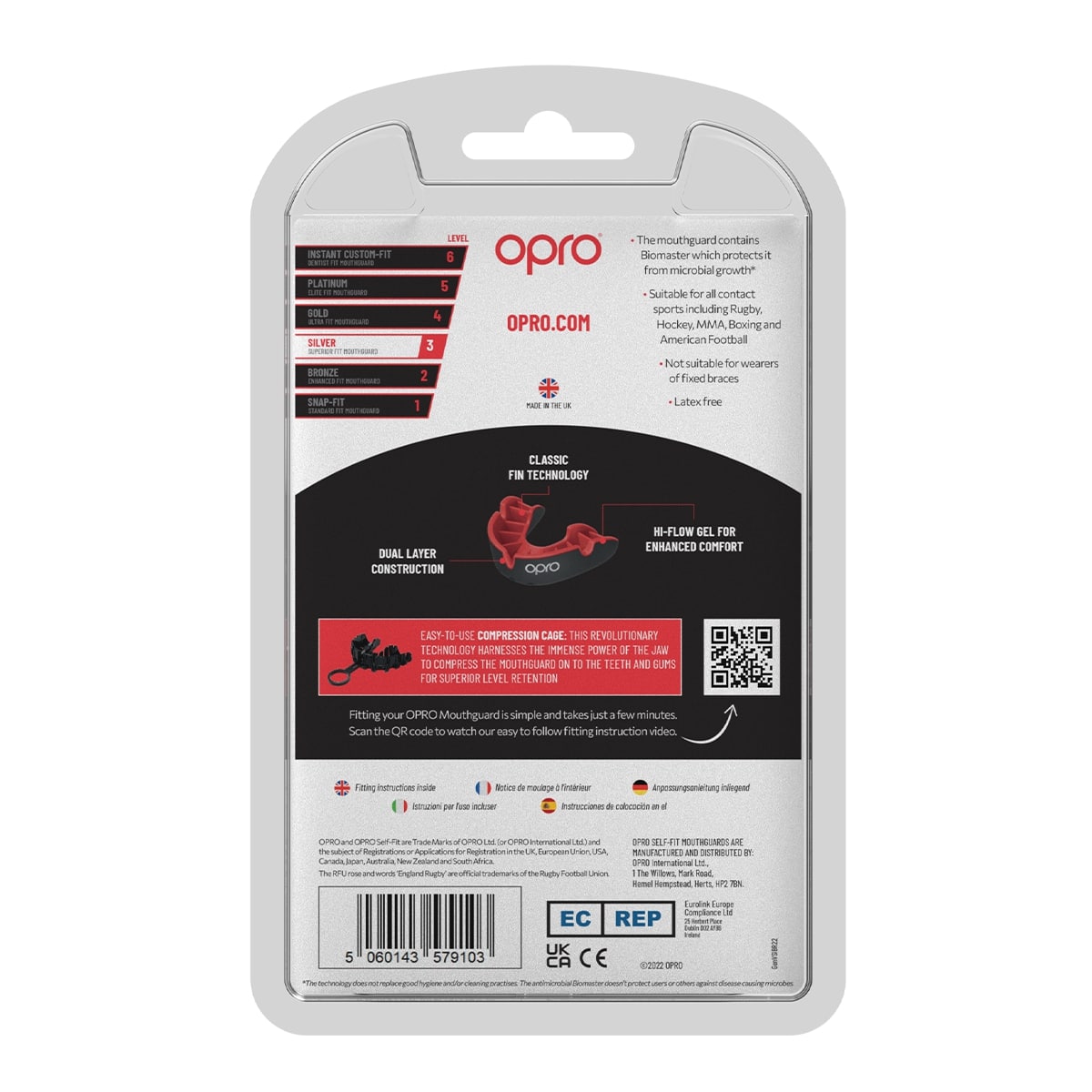Opro Silver Level- מגן שיניים אופרו סילבר