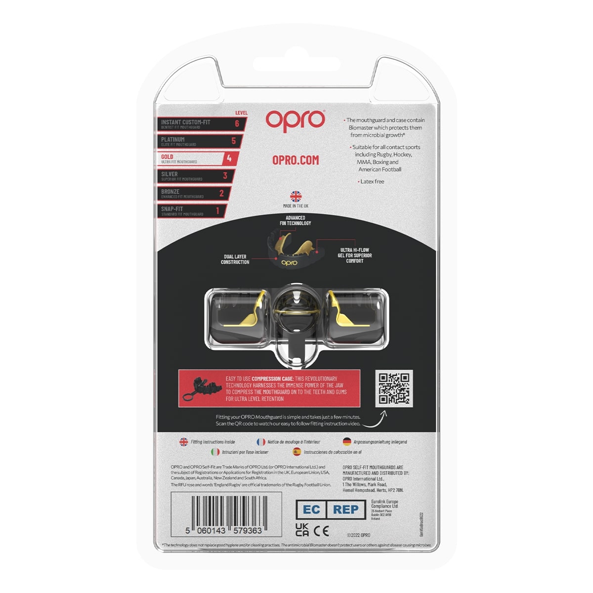 GOLD LEVEL MOUTHGUARD FOR BRACES(אופרו גולד- מתאים למרכיבי גשר בשיניים)