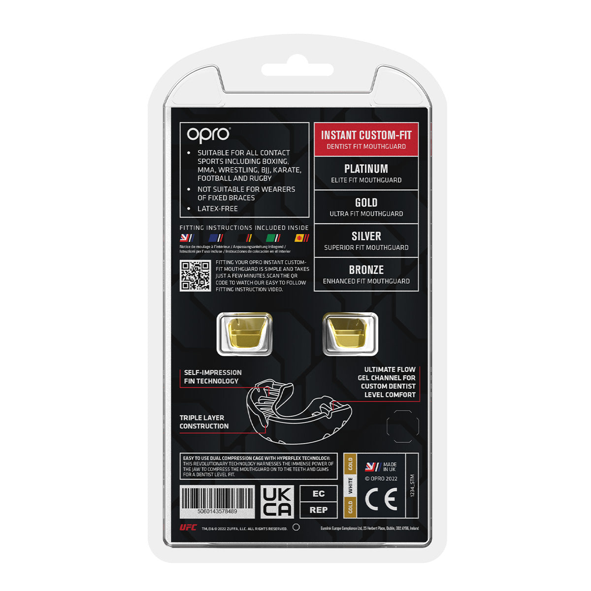 OPRO Instant Custom-Fit UFC - אופרו UFC