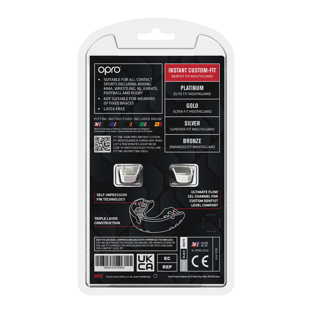 OPRO Instant Custom-Fit UFC - אופרו UFC