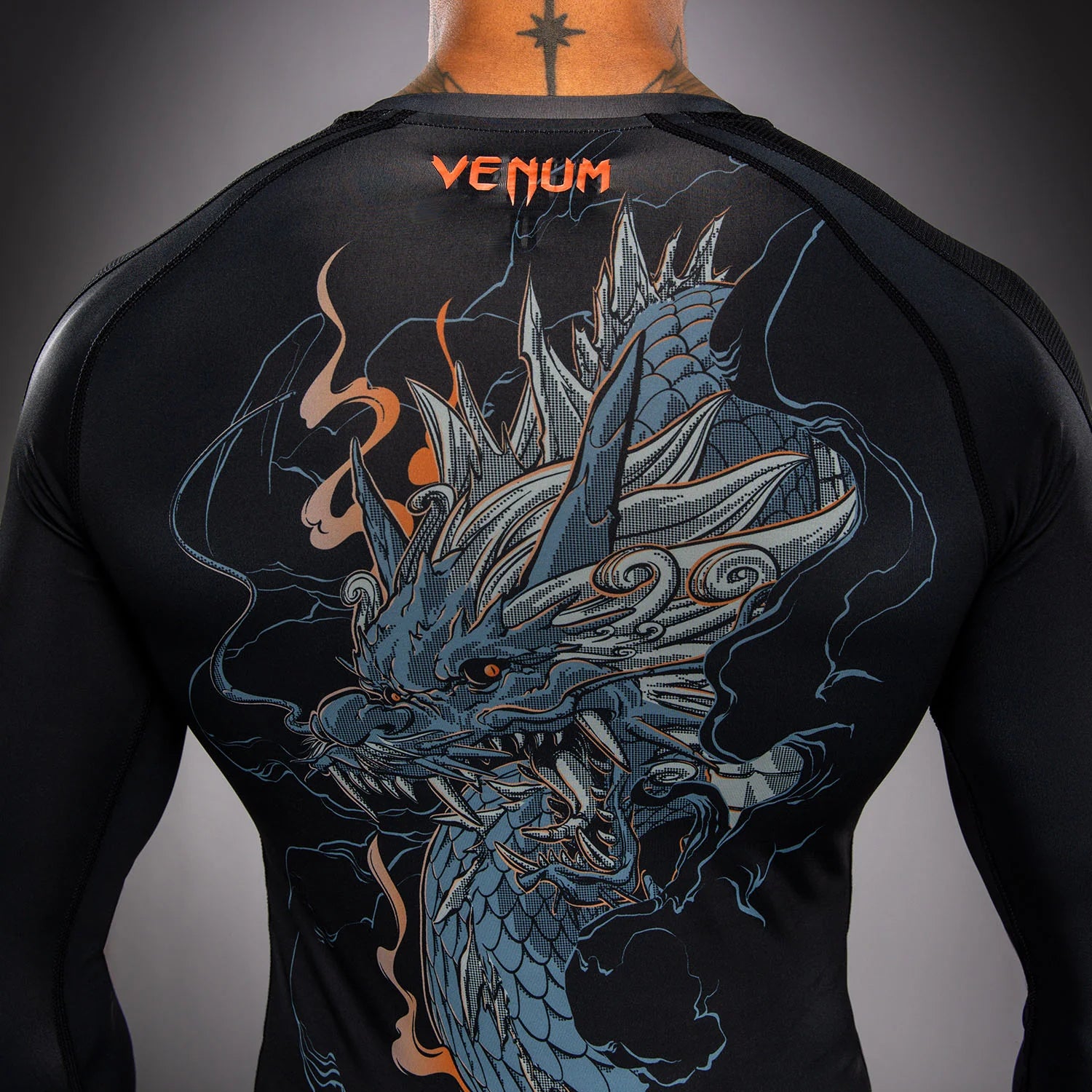 Venum Thunder Dragon Long Sleeve Rashguard - ונום טאנדר דרגון שרוול ארוך ראשגארד