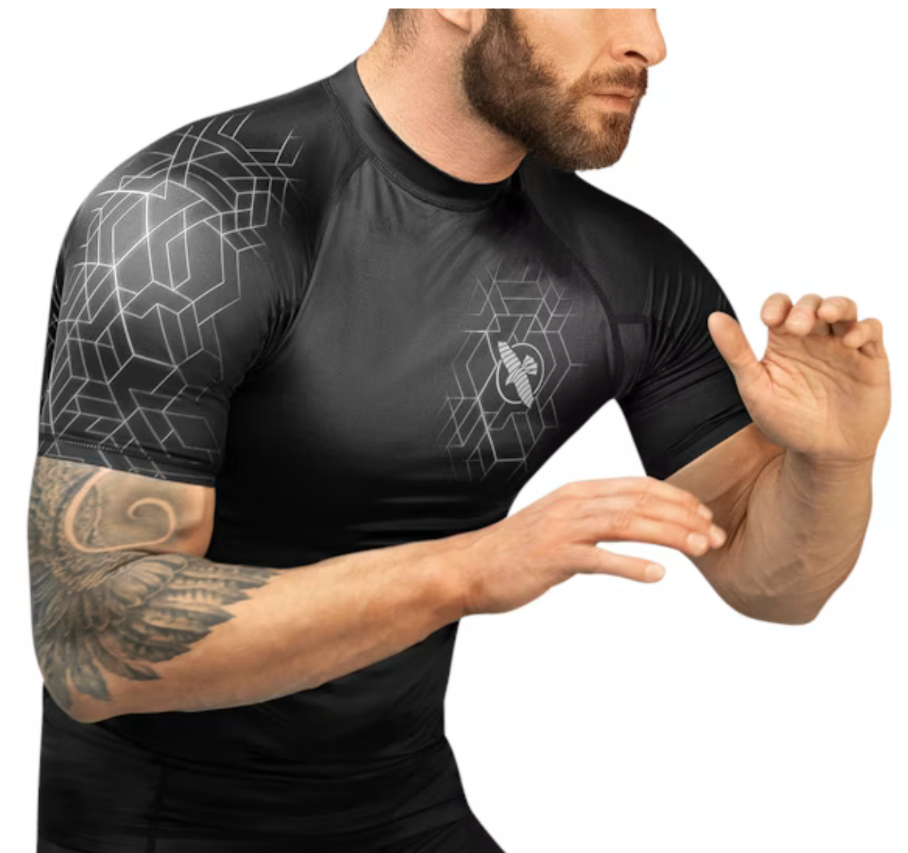 Hayabusa Geo Short Sleeve Rash Guard - ראשגארד קצר היאבוסה