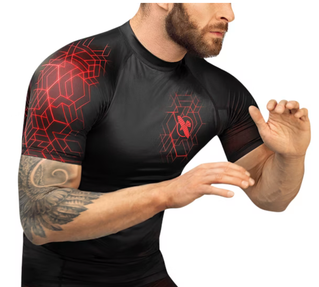 Hayabusa Geo Short Sleeve Rash Guard - ראשגארד קצר היאבוסה