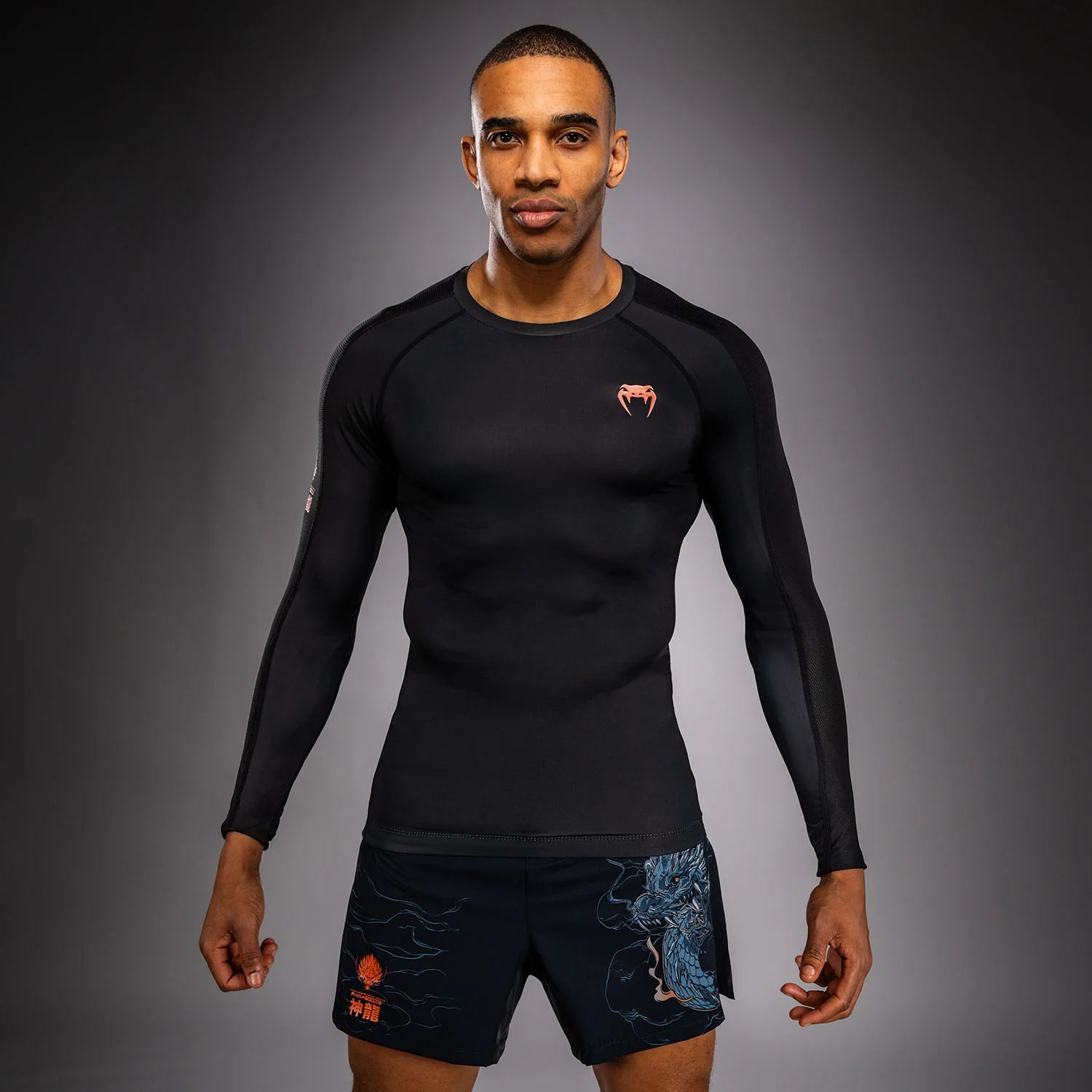 Venum Thunder Dragon Long Sleeve Rashguard - ונום טאנדר דרגון שרוול ארוך ראשגארד