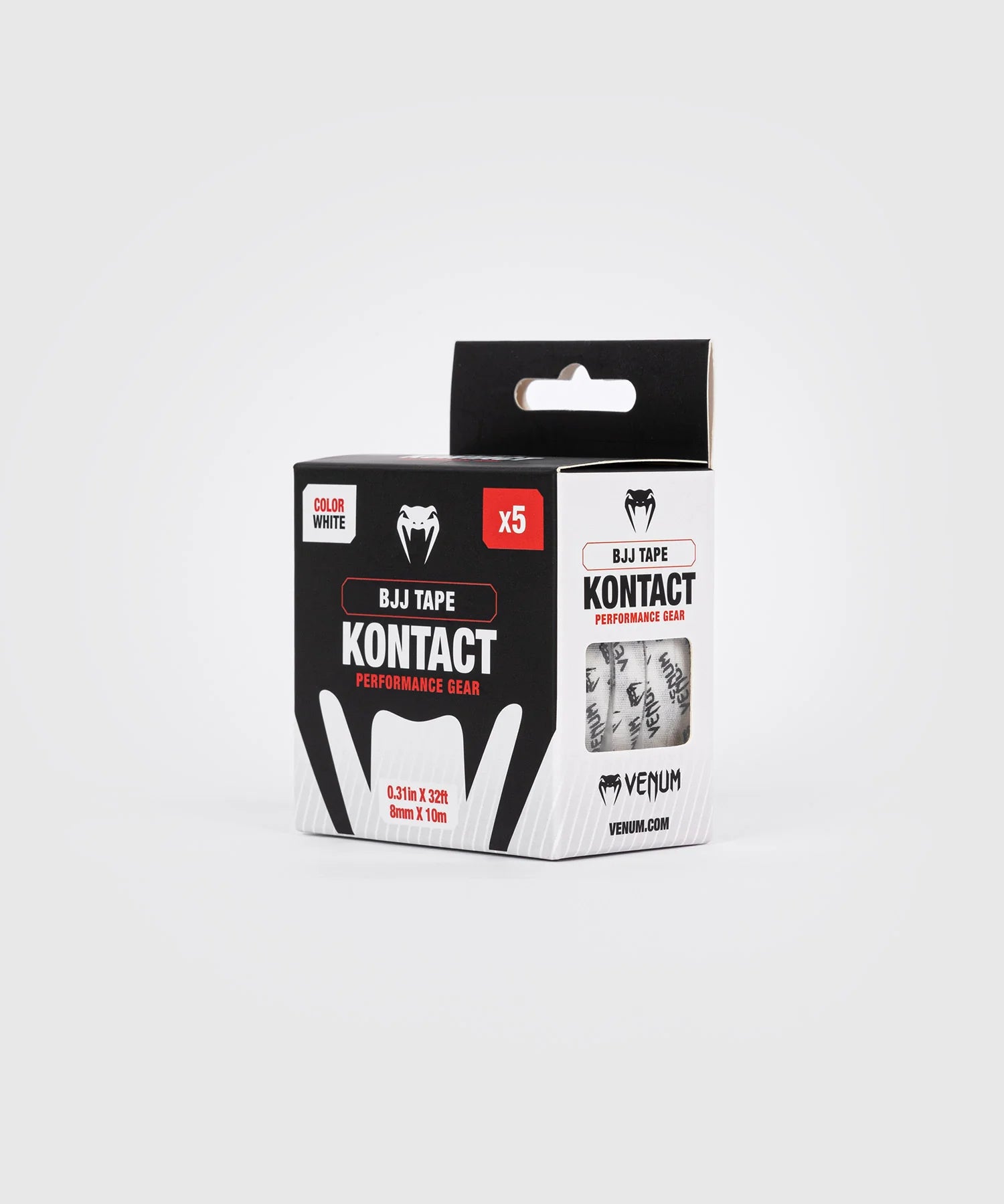 Venum Kontact BJJ Finger Tape - White/Black- טייפ לאצבעות