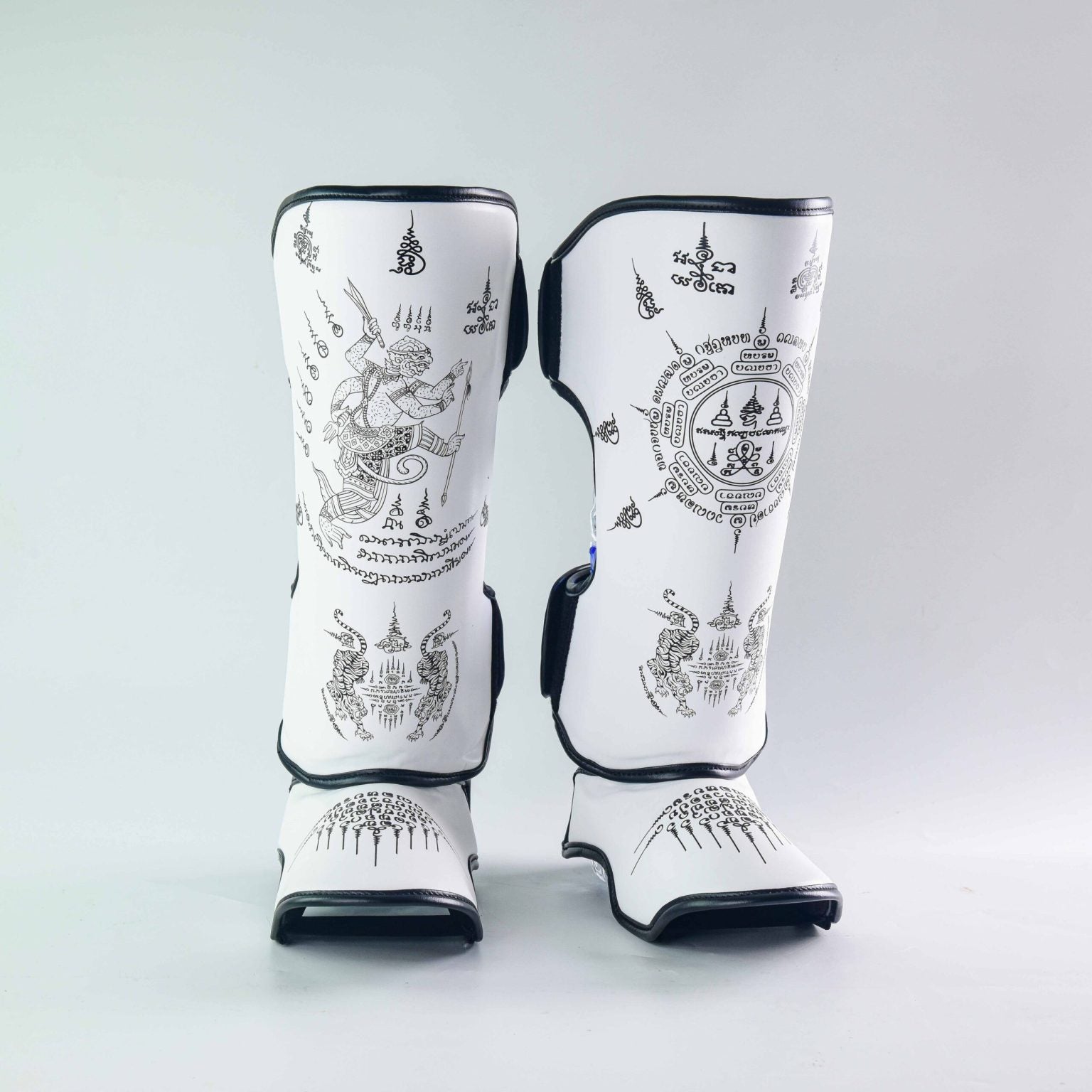 Fancy Shinguards Collection-  מגן  שוקיים ראג׳ה בעיצוב תאילנדי (עור מלא)