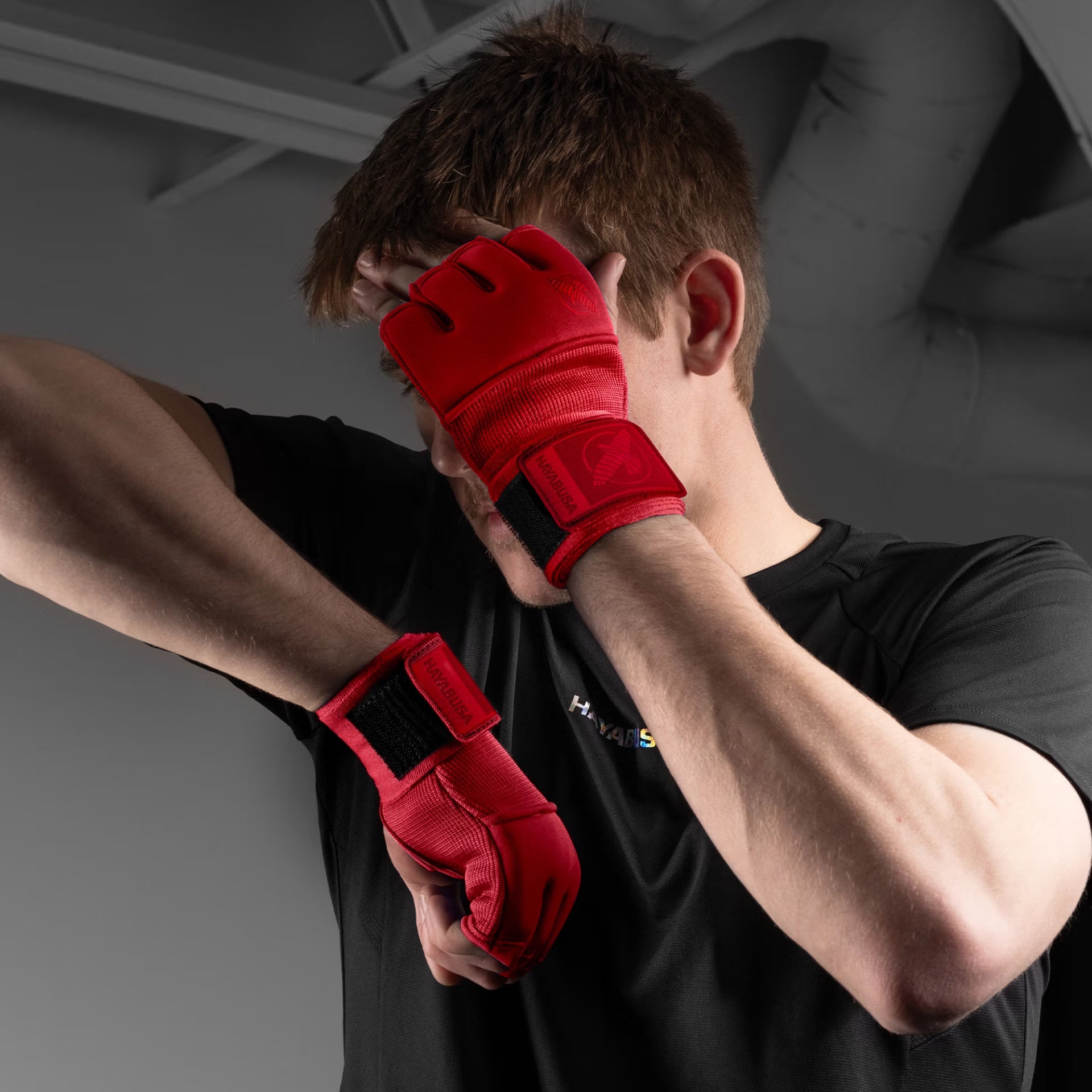 Hayabusa Quick Gel Hand Wraps- חותלות ג׳ל אדומות