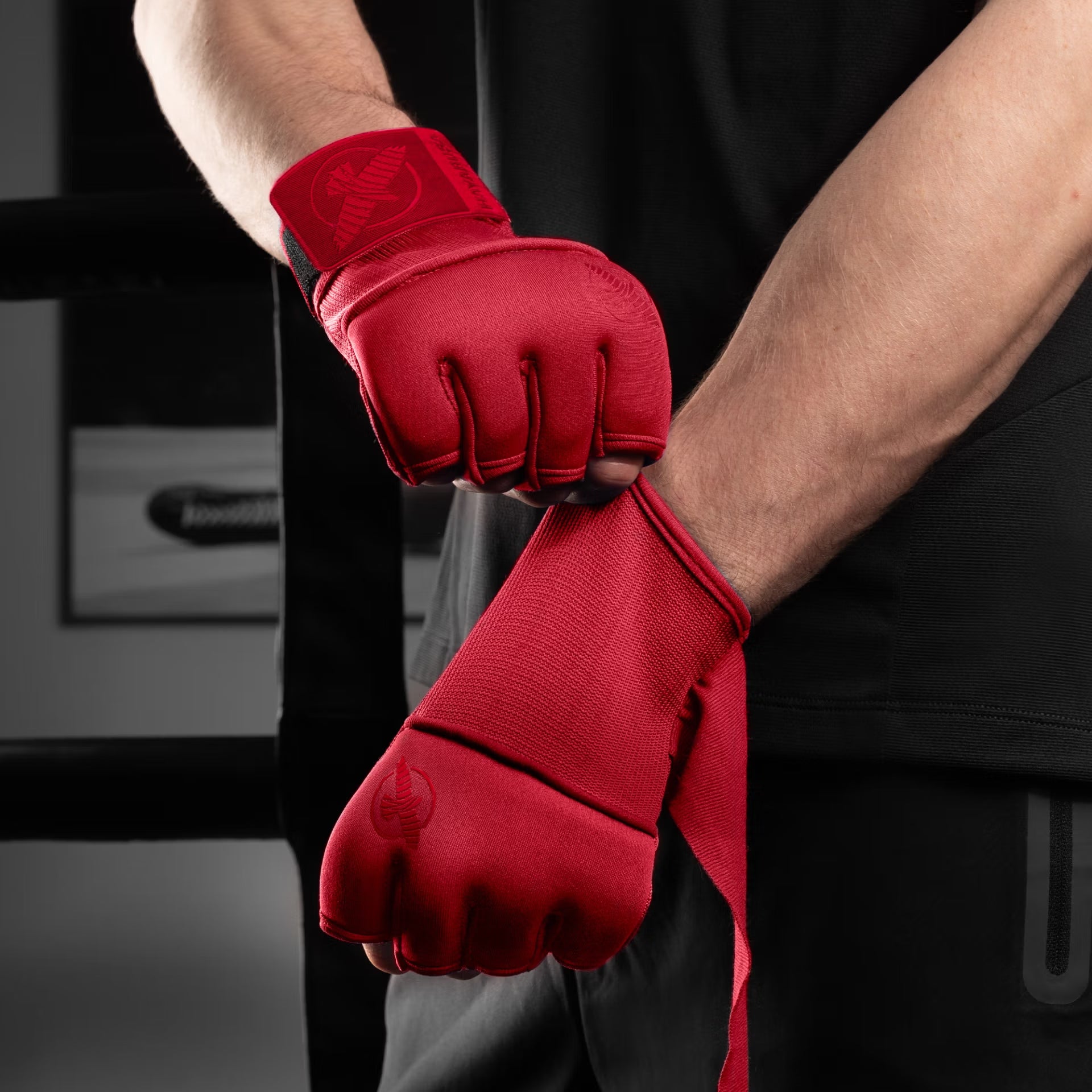 Hayabusa Quick Gel Hand Wraps- חותלות ג׳ל אדומות